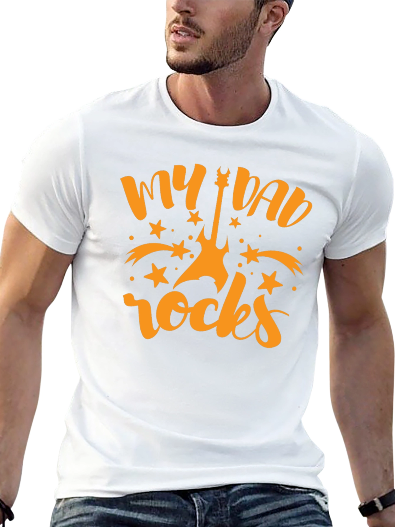 My Dad Rocks Guitar Graphic Tee