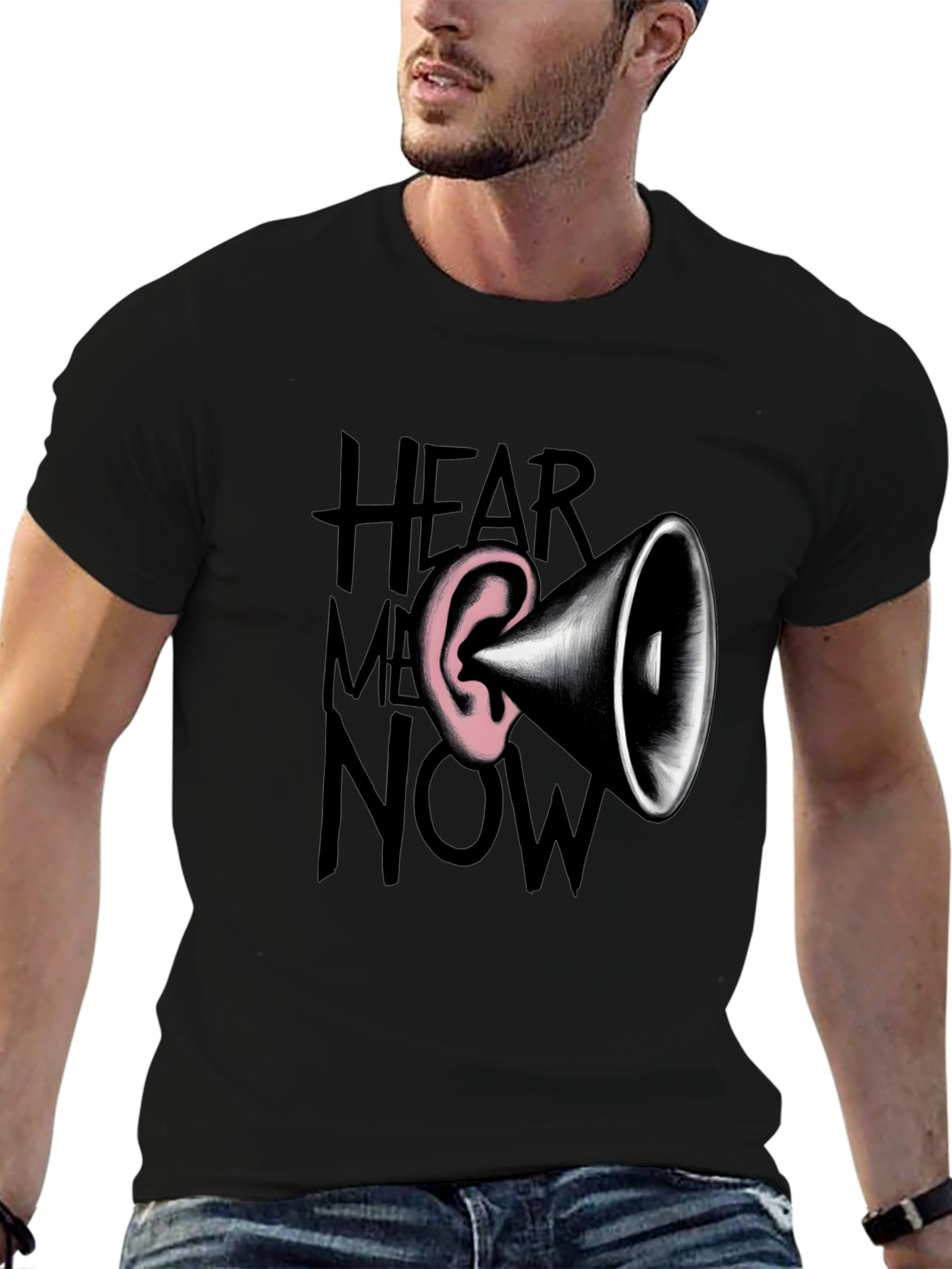 Hear Me Now Graphic Tee - Bold Statement Shirt