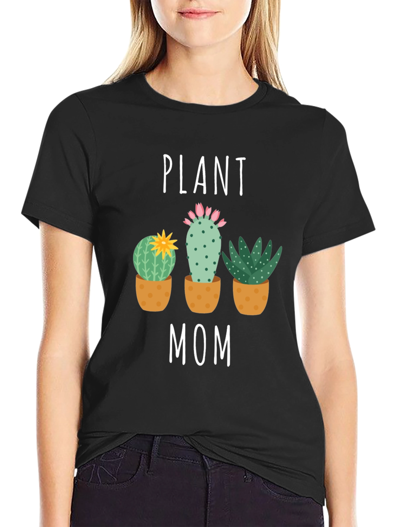 Plant Mom Graphic Tee - Cactus Lover T-Shirt