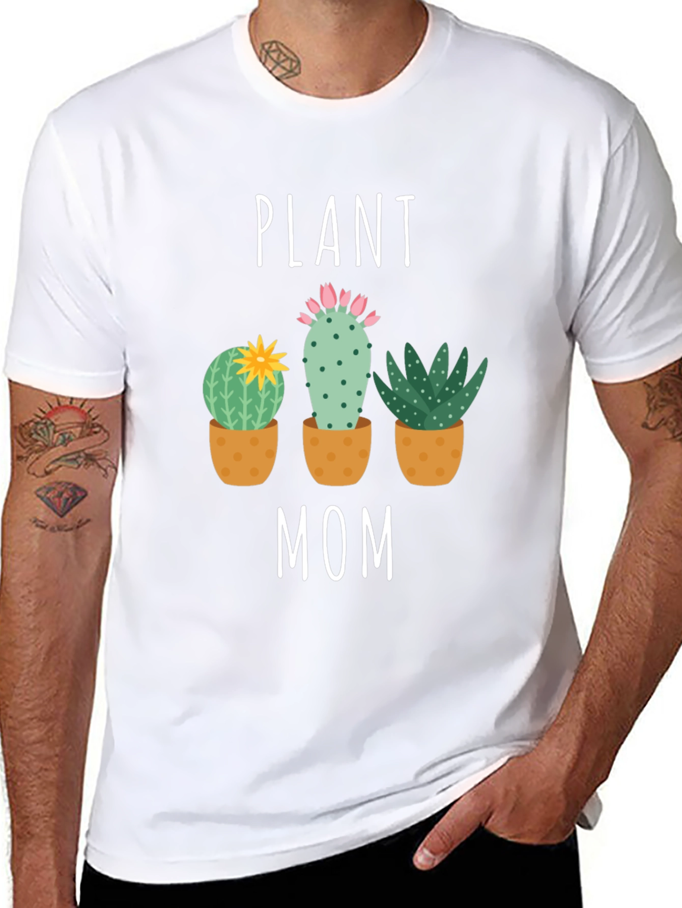 Plant Mom Graphic Tee - Cactus Lover T-Shirt