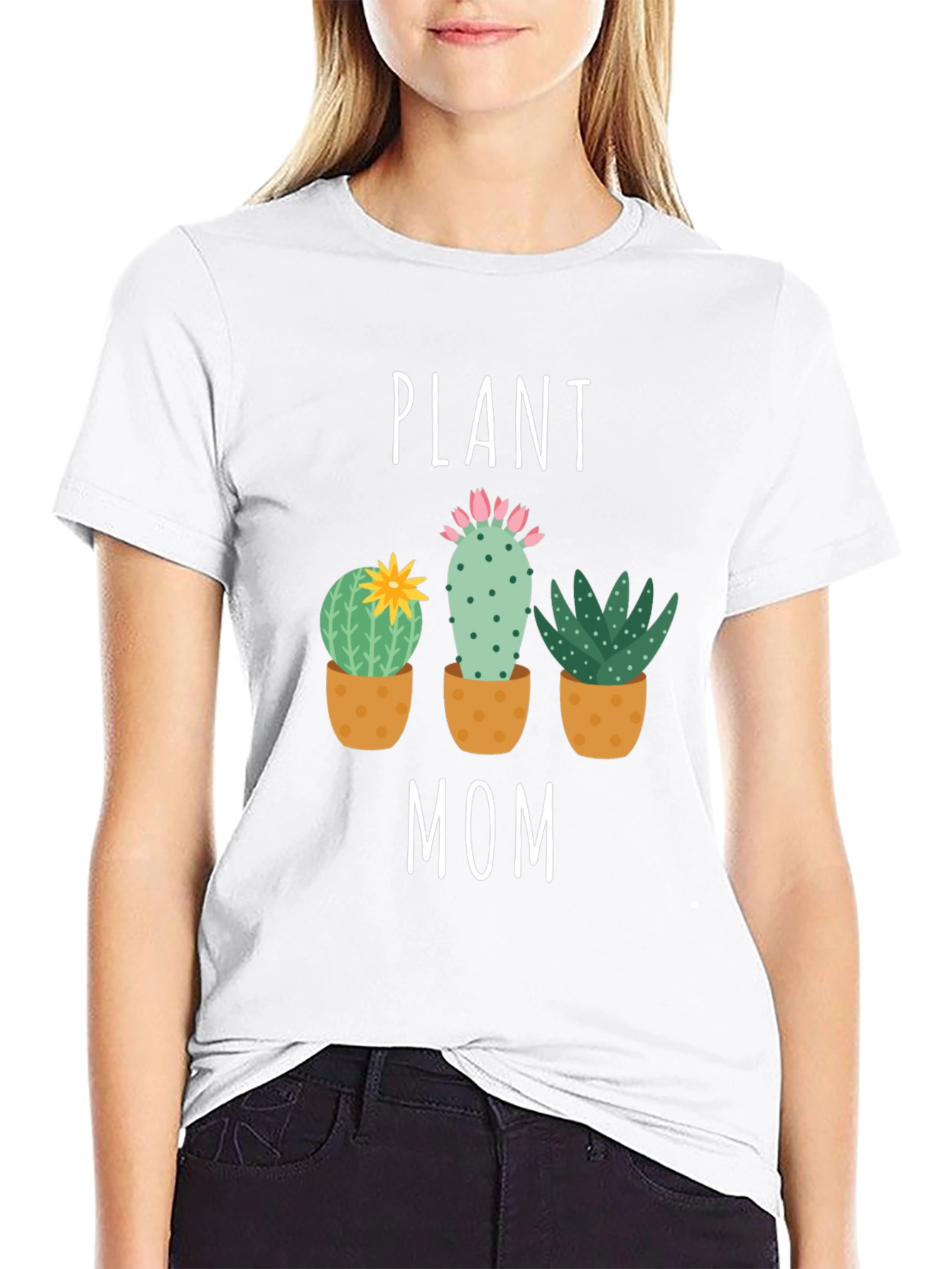Plant Mom Graphic Tee - Cactus Lover T-Shirt