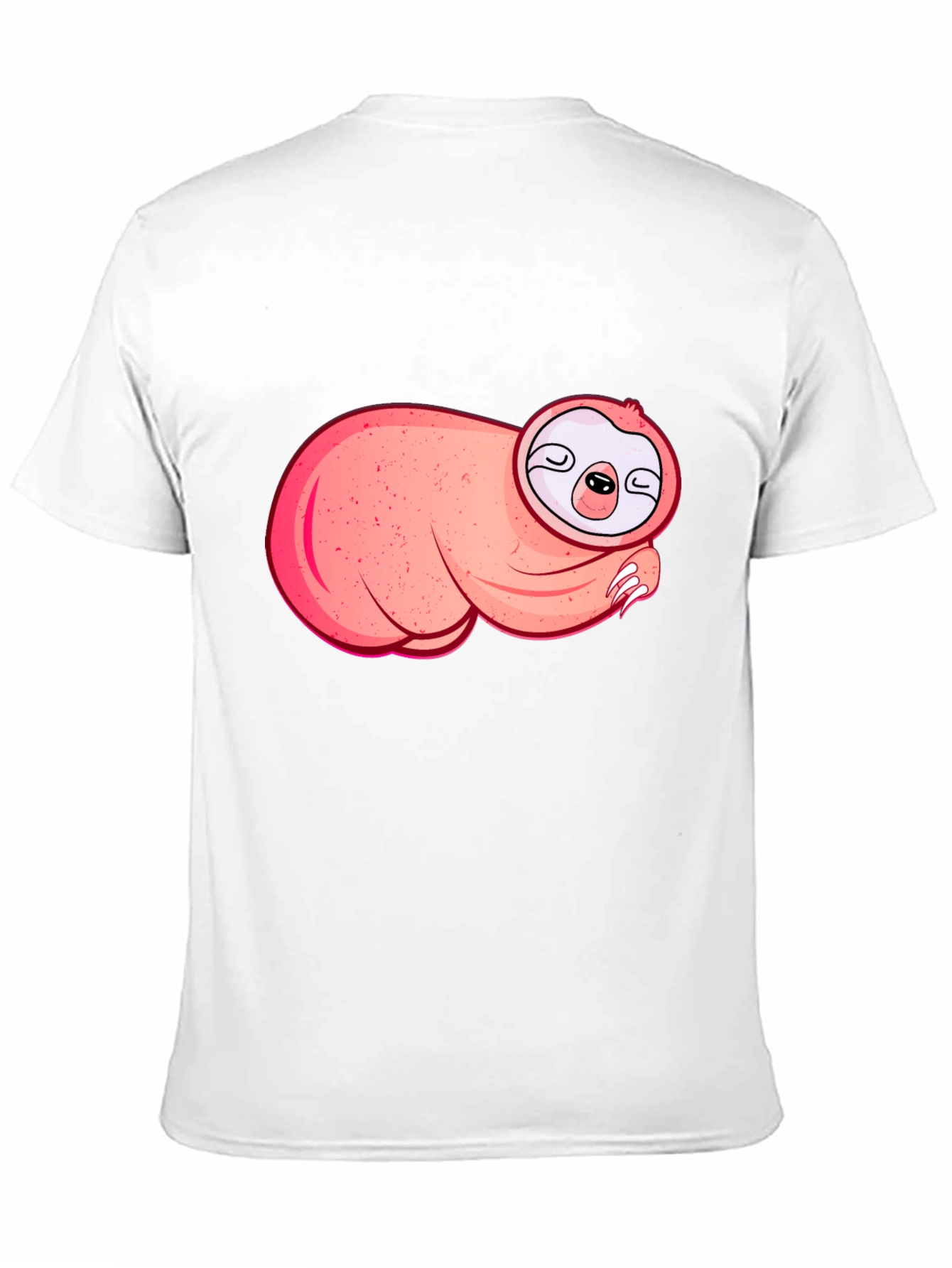 Cute Sloth Graphic T-Shirt - Black