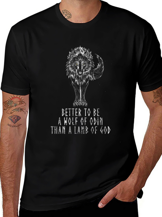 Wolf of Odin Graphic T-Shirt - Viking Inspired Design