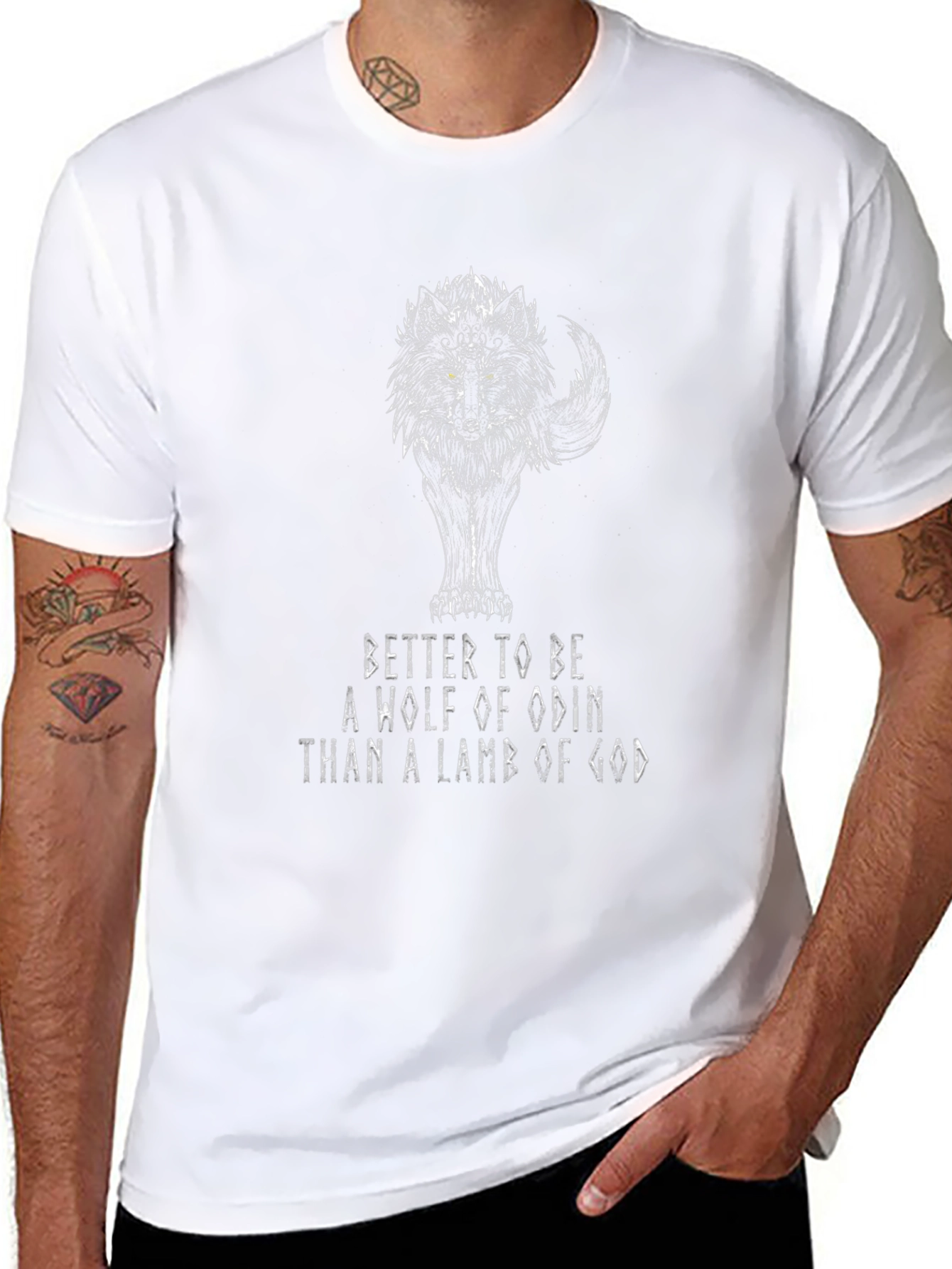Wolf of Odin Graphic T-Shirt - Viking Inspired Design