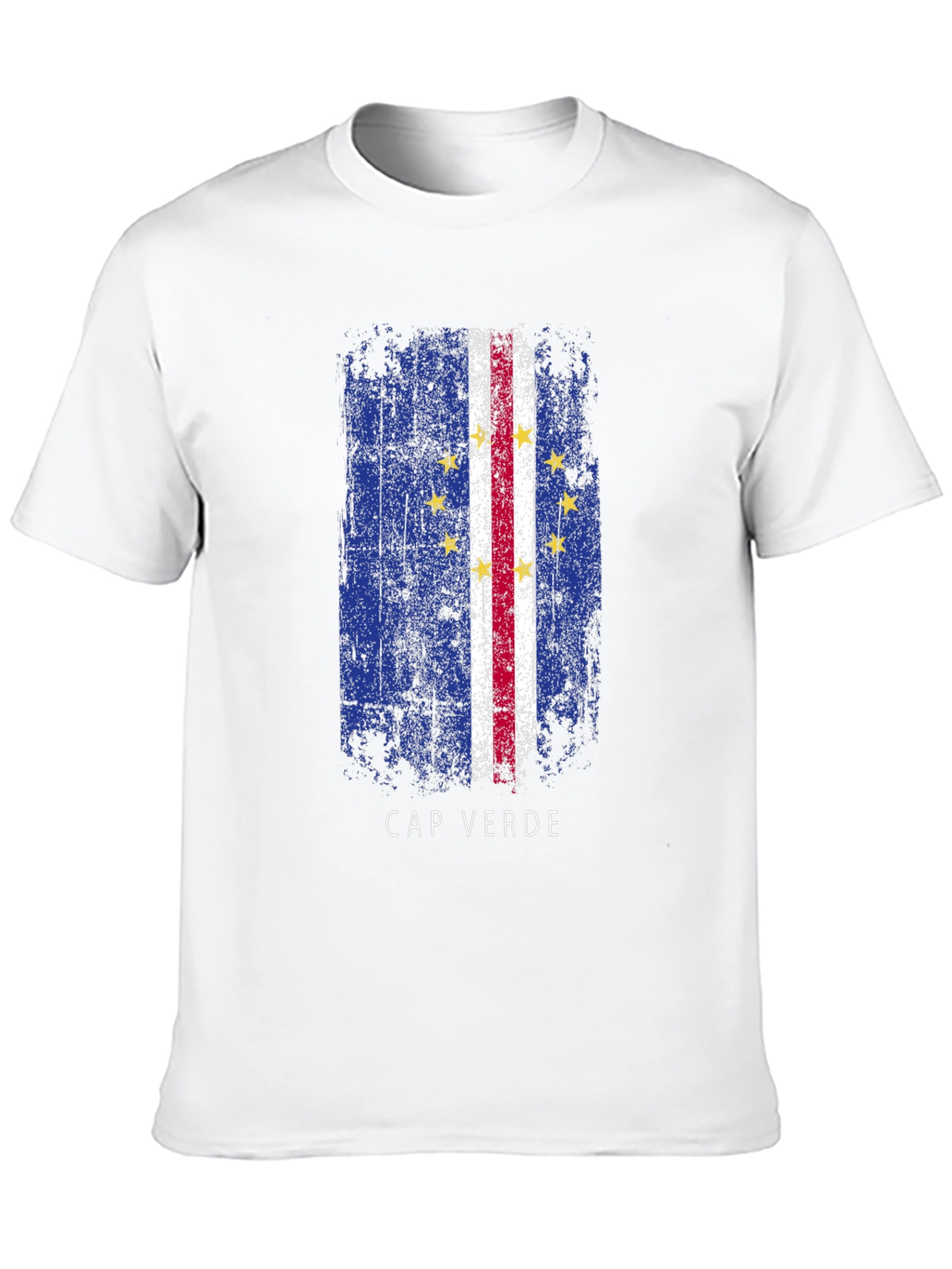 Cape Verde Flag T-Shirt - Distressed Design
