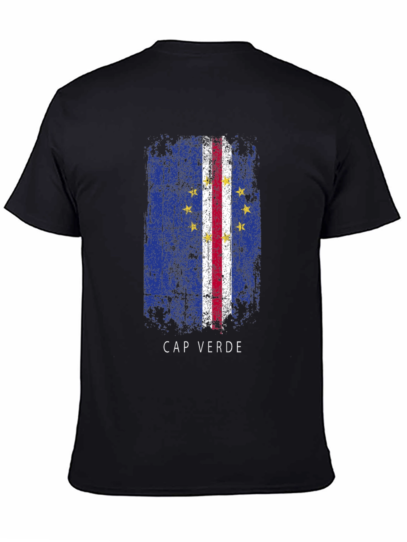 Cape Verde Flag T-Shirt - Distressed Design