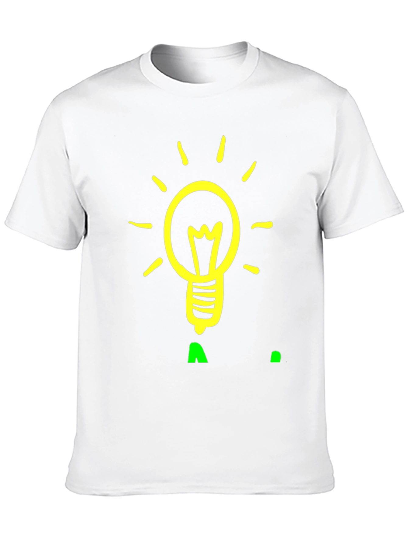 Idea Lightbulb Graphic Tee - Black