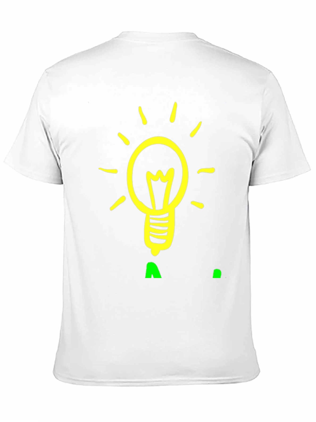 Idea Lightbulb Graphic Tee - Black