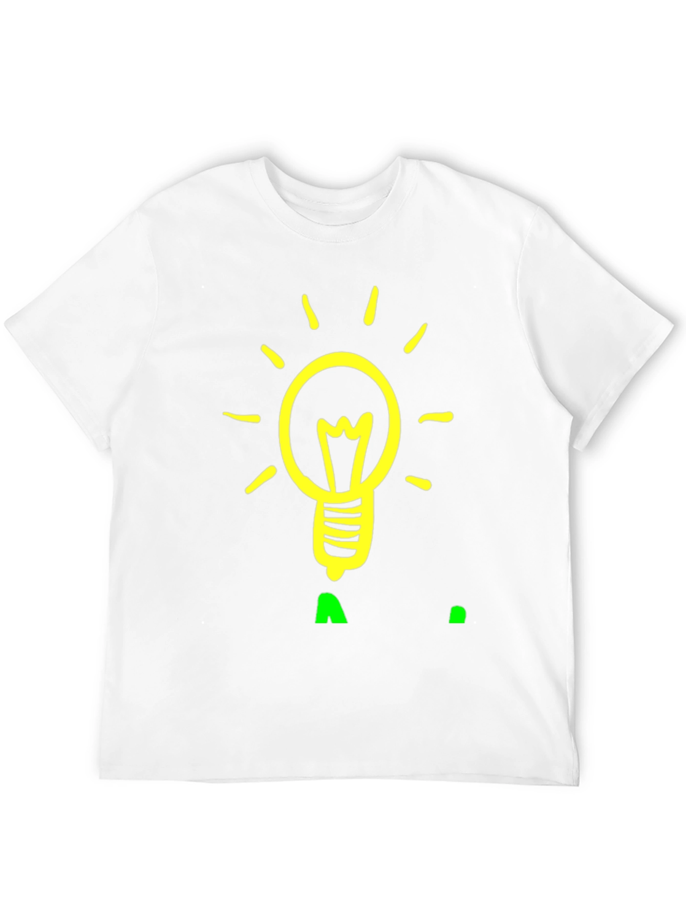 Idea Lightbulb Graphic Tee - Black