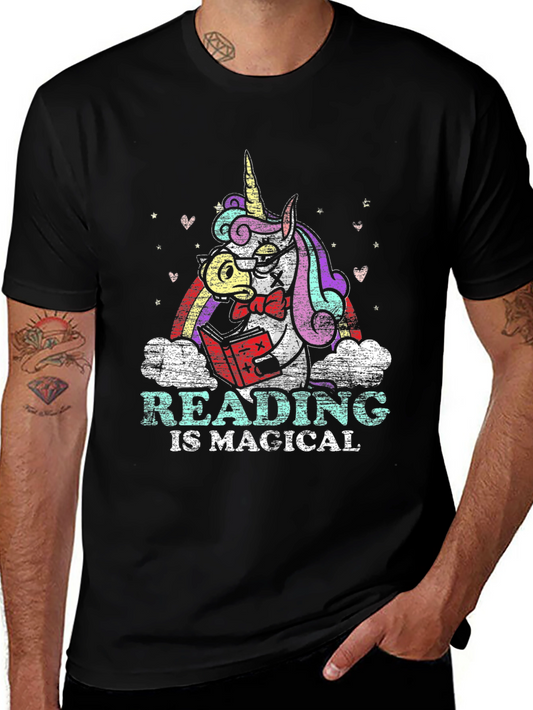 Magical Reading Unicorn Graphic Tee
