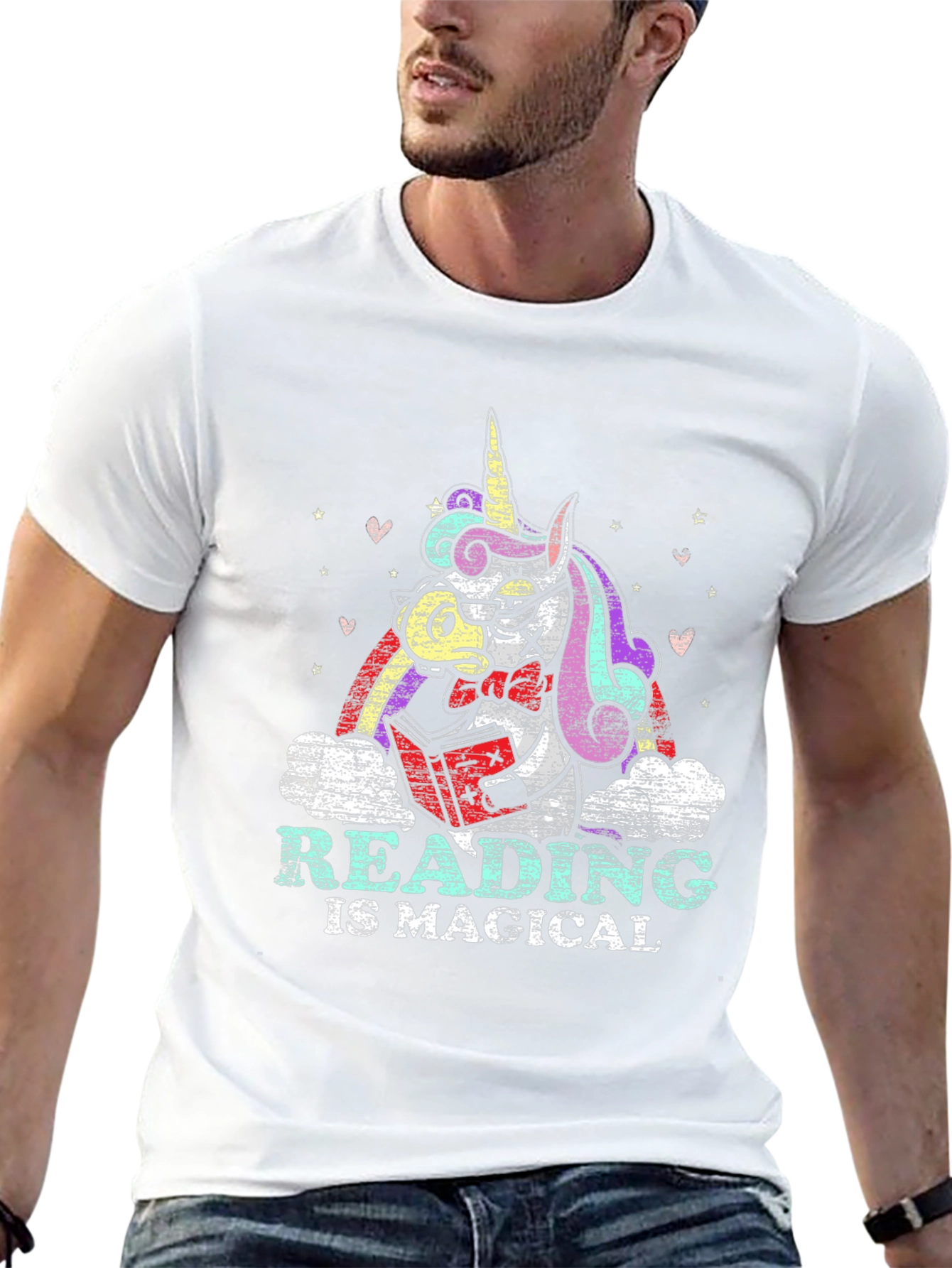 Magical Reading Unicorn Graphic Tee
