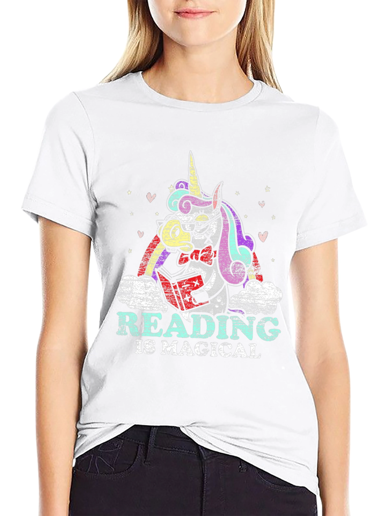Magical Reading Unicorn Graphic Tee