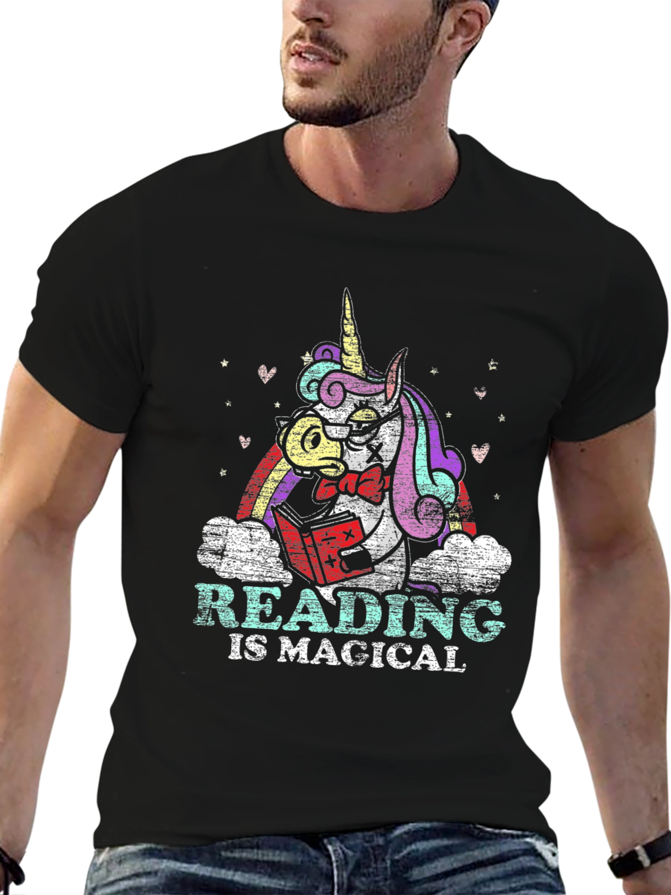 Magical Reading Unicorn Graphic Tee