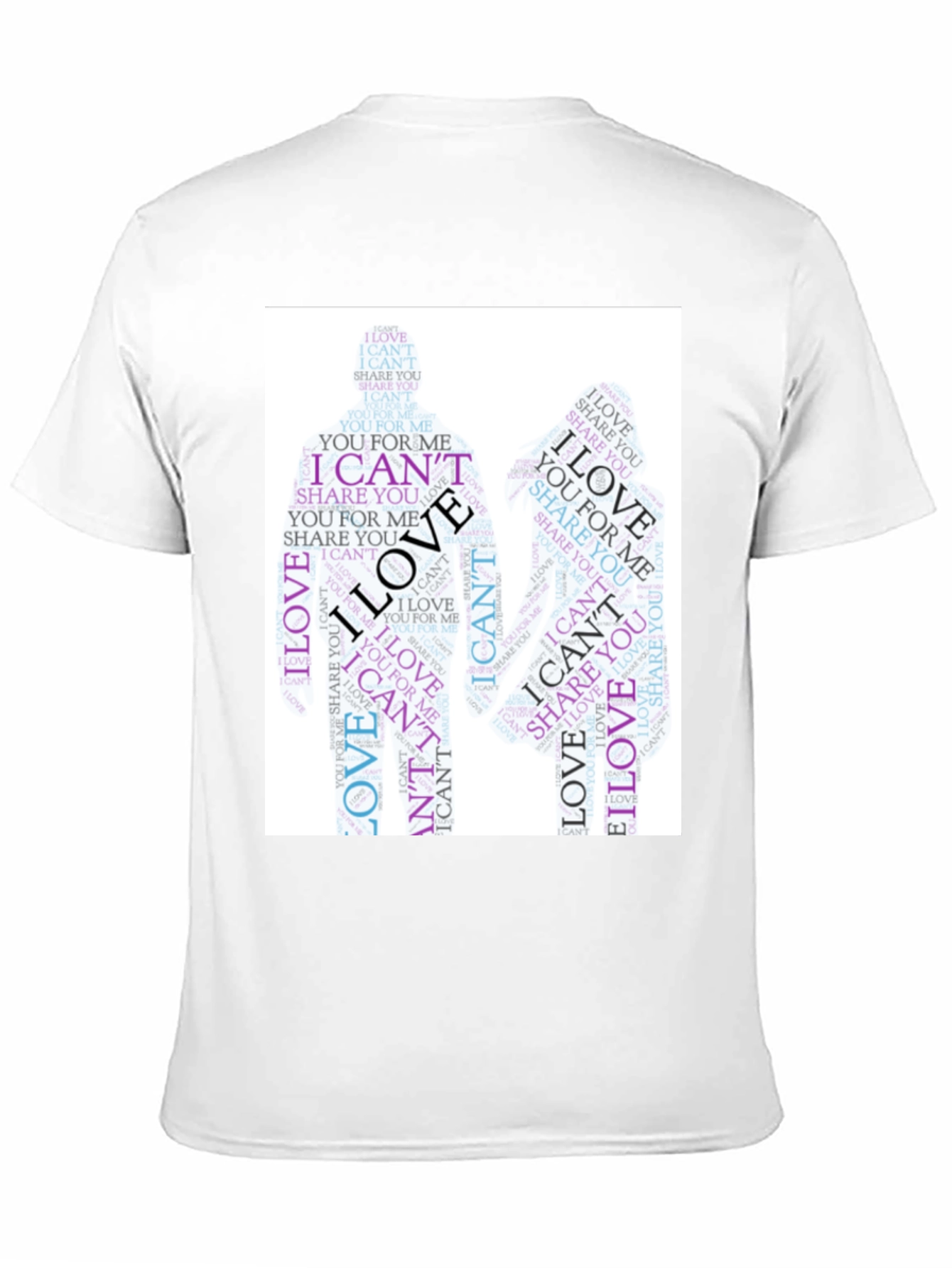 I Cant Love Word Art Graphic Tee