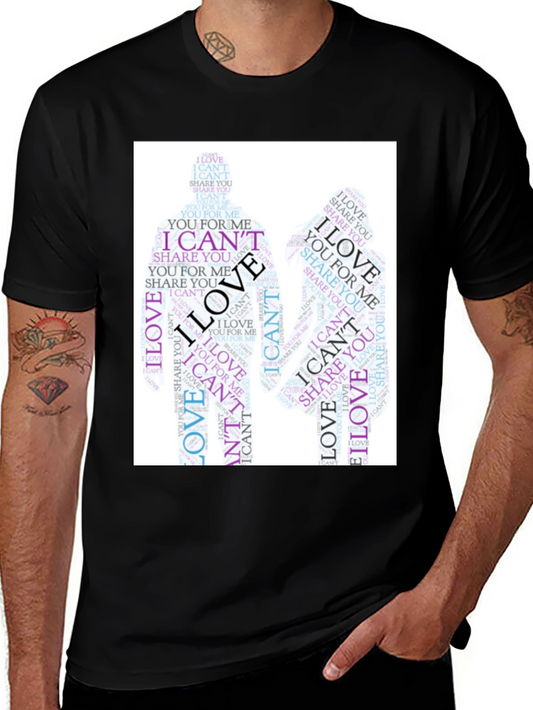 I Cant Love Word Art Graphic Tee