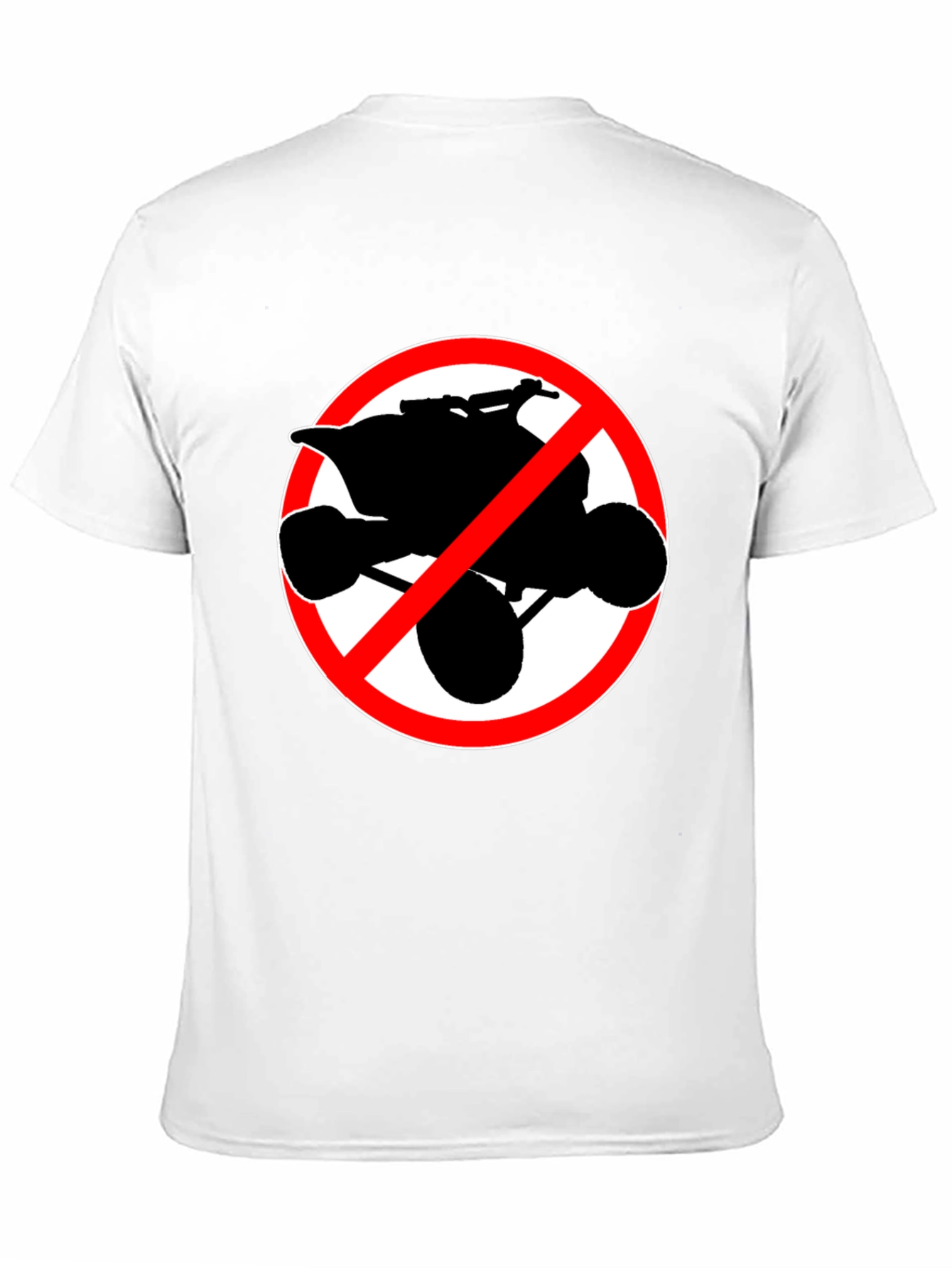 No ATV Black T-Shirt - Off-Road Vehicle Ban
