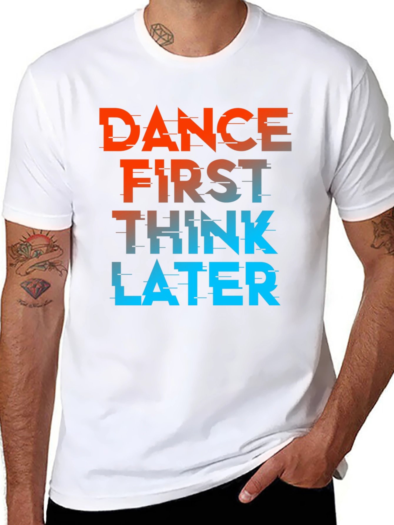 Dance First Think Later Black Graphic Tee