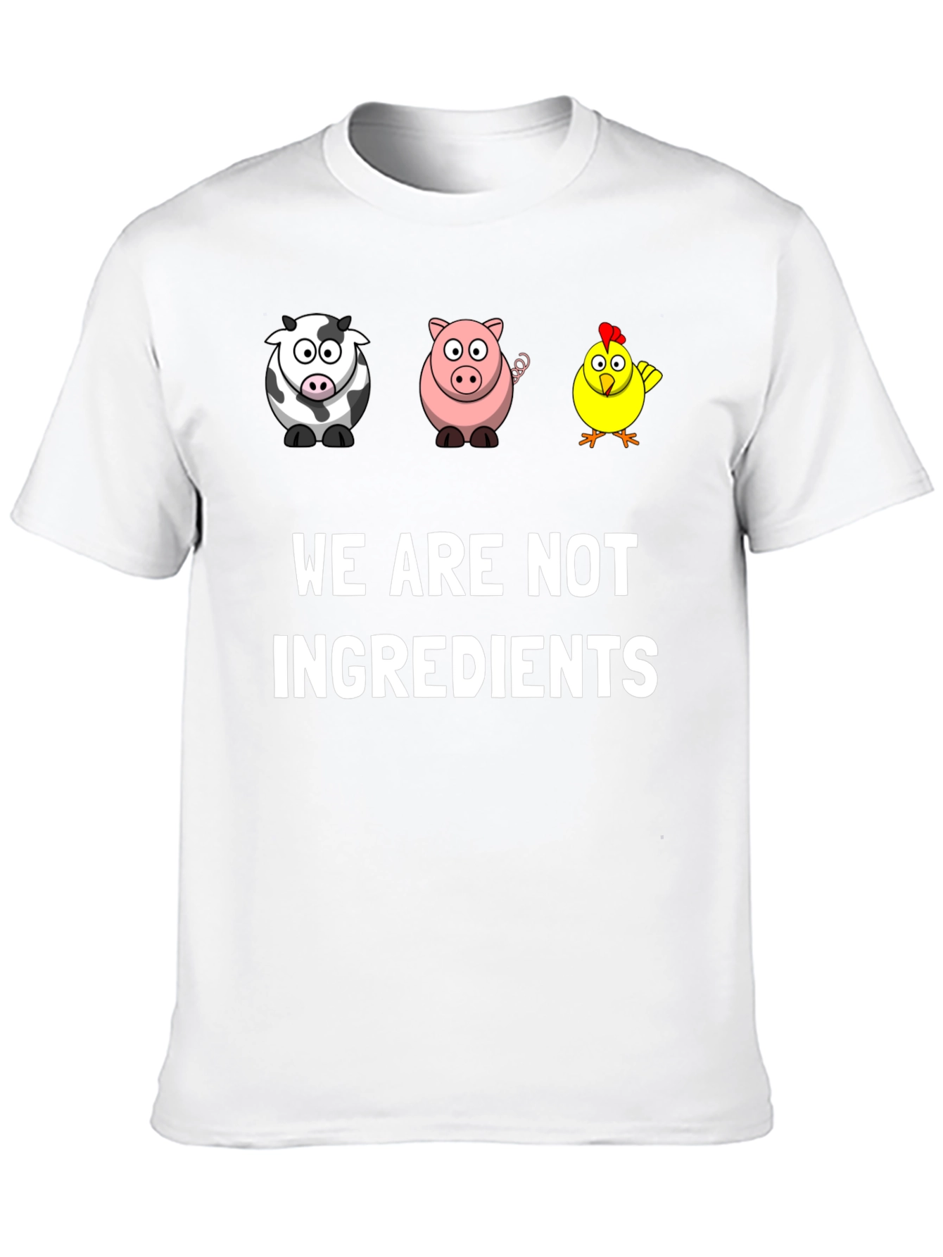 Vegan Graphic Tee - We Are Not Ingredients