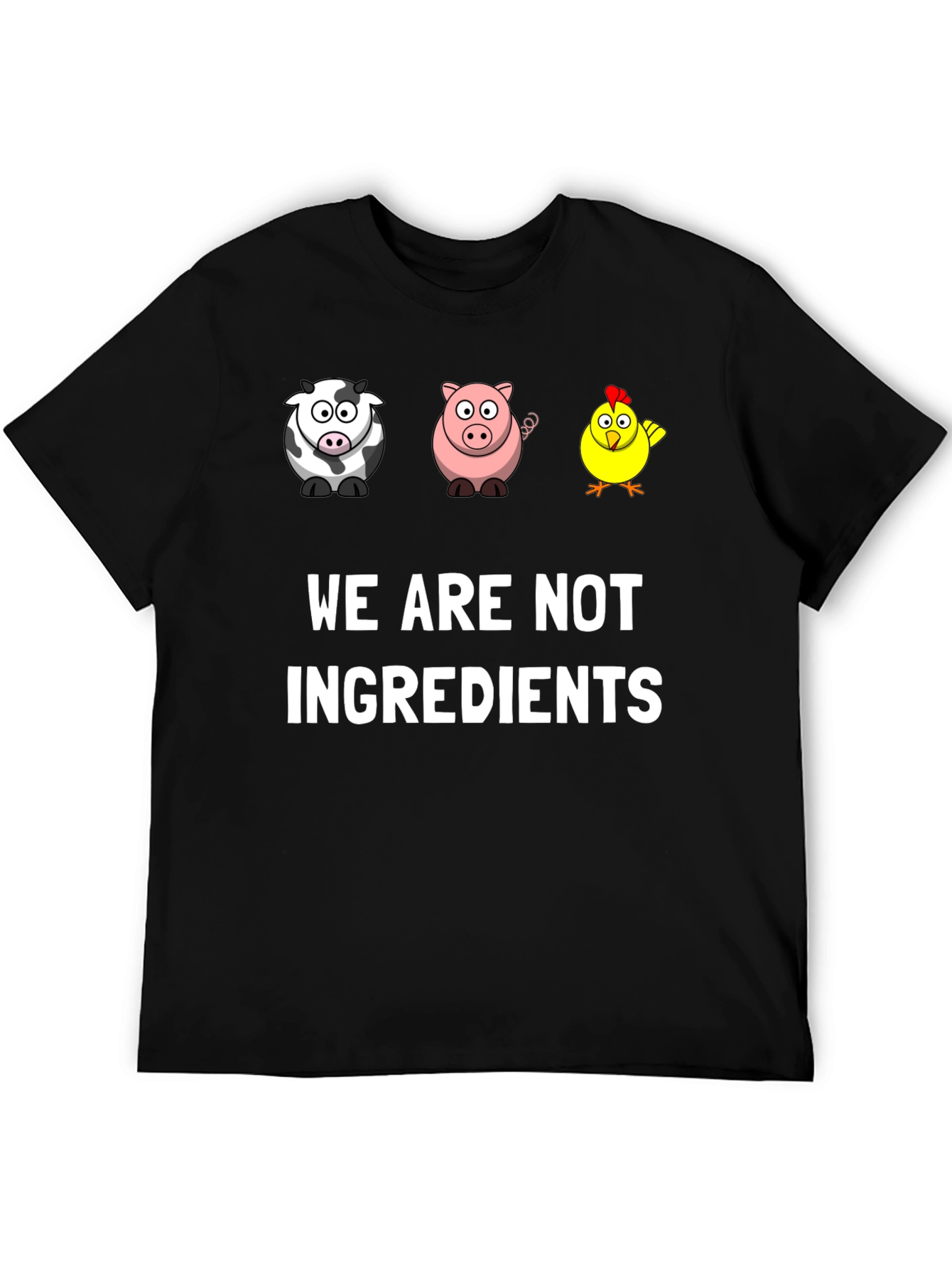 Vegan Graphic Tee - We Are Not Ingredients