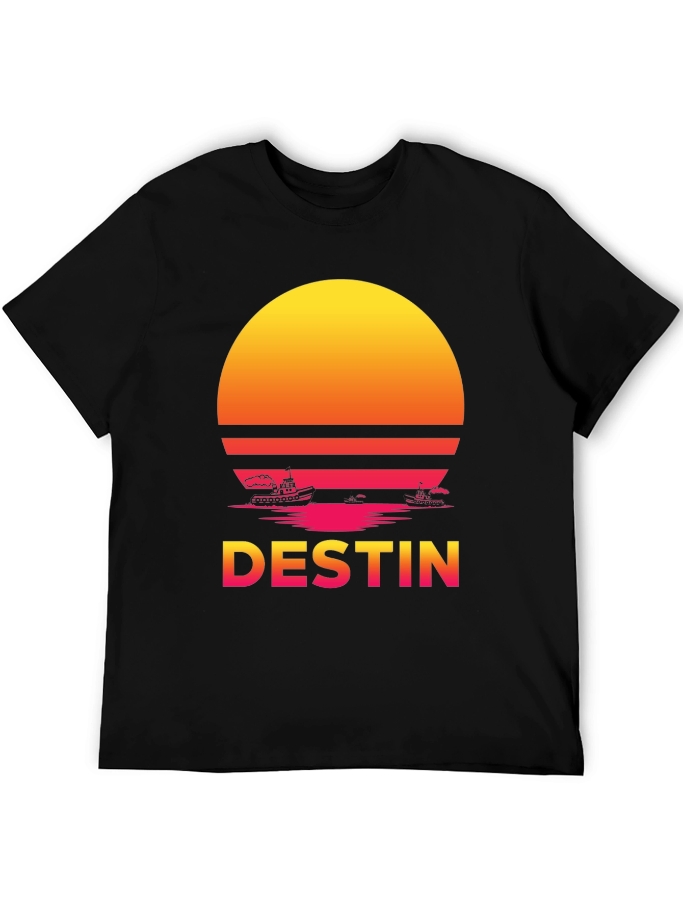Destin Sunset T-Shirt - Retro Graphic Tee