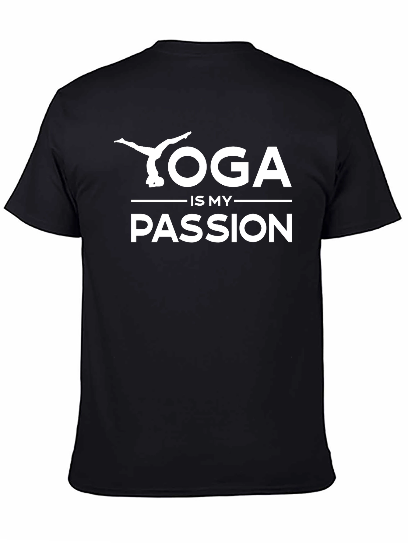 Yoga is My Passion Black T-Shirt