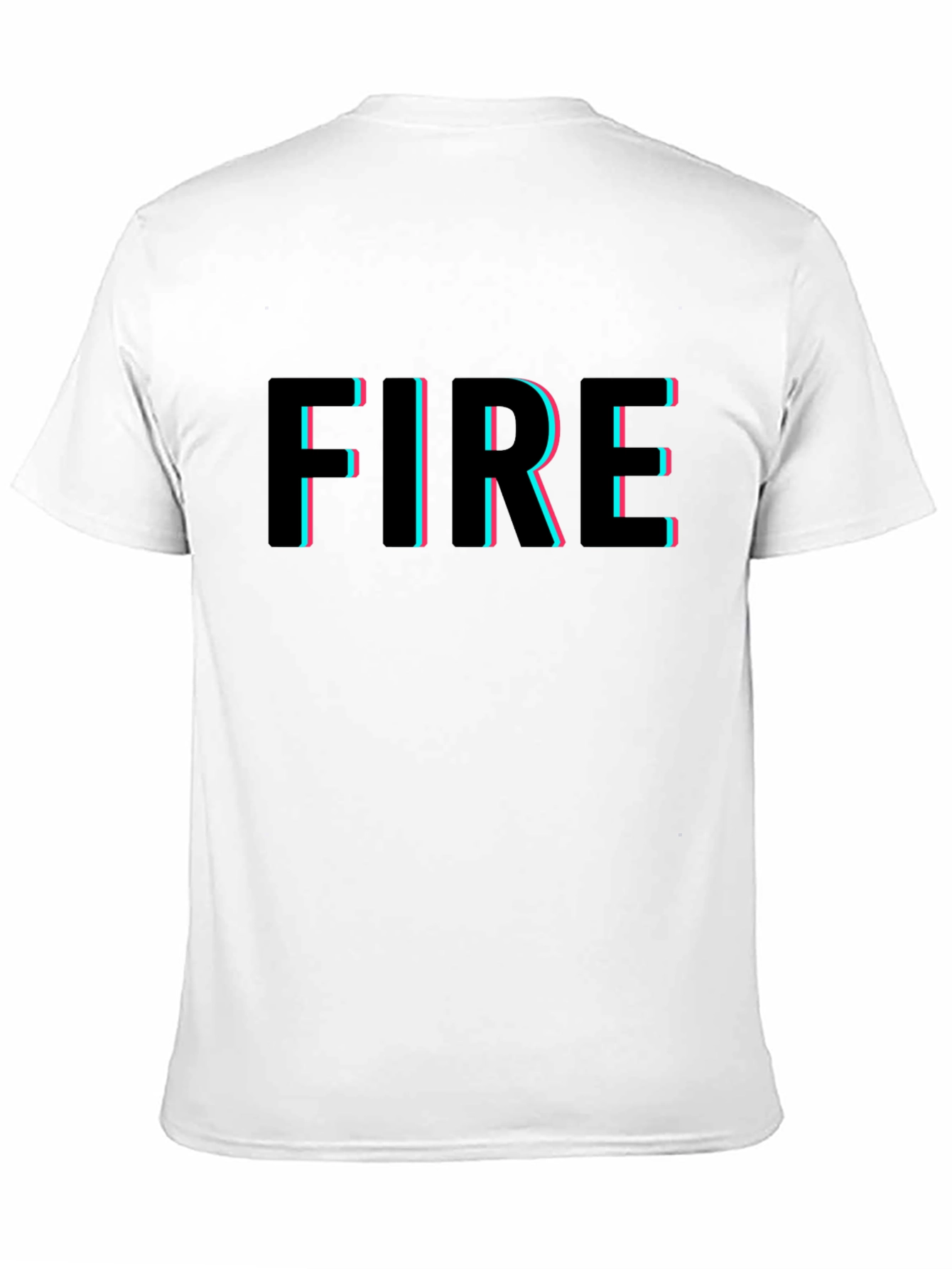 Fire Graphic Tee - Trendy Black T-Shirt