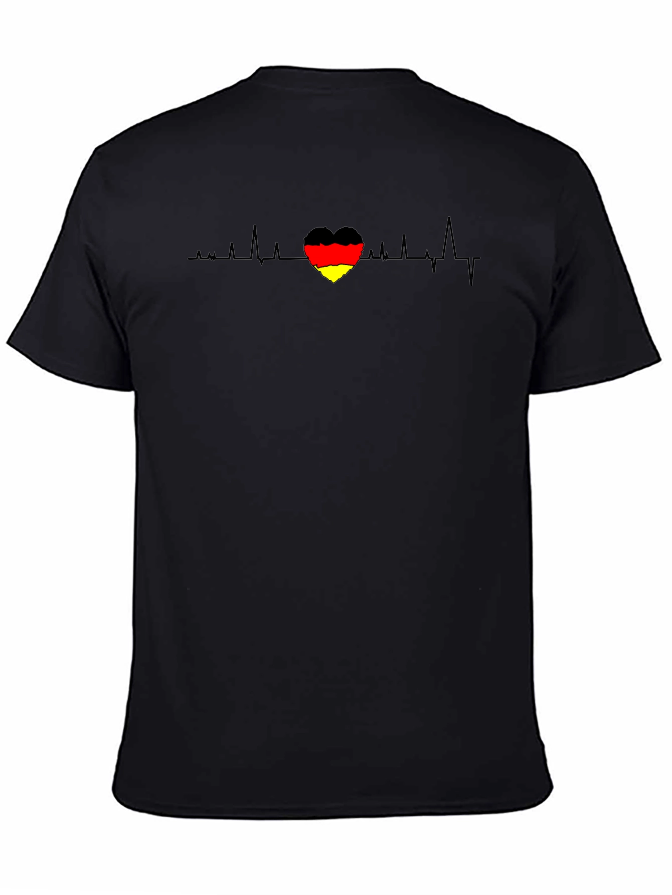German Flag Heartbeat Graphic T-Shirt