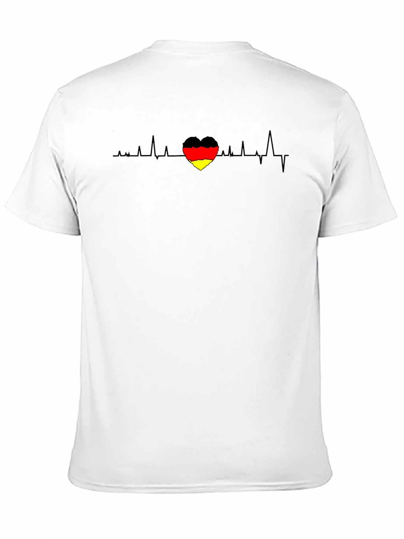 German Flag Heartbeat Graphic T-Shirt