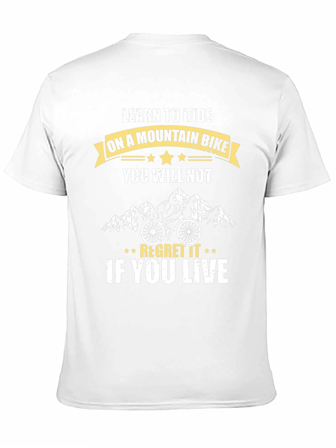 Mountain Bike Graphic T-Shirt - Ride & Regret (Maybe!)