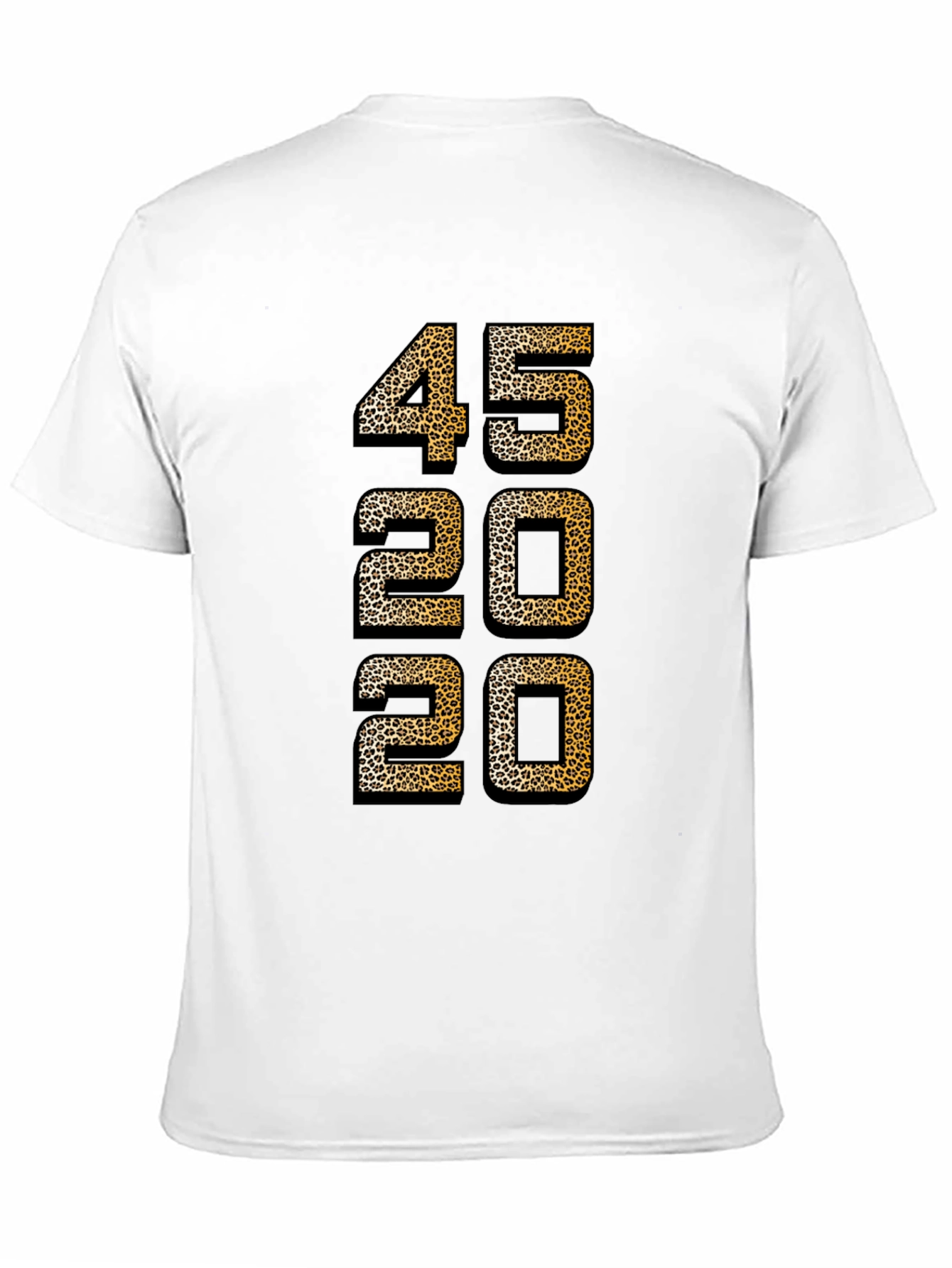 Leopard Print Number T-Shirt - 45 20 20 Design