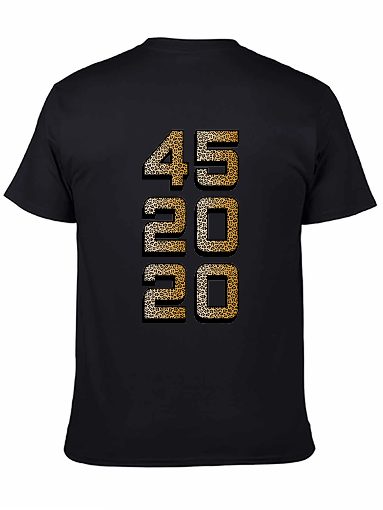Leopard Print Number T-Shirt - 45 20 20 Design