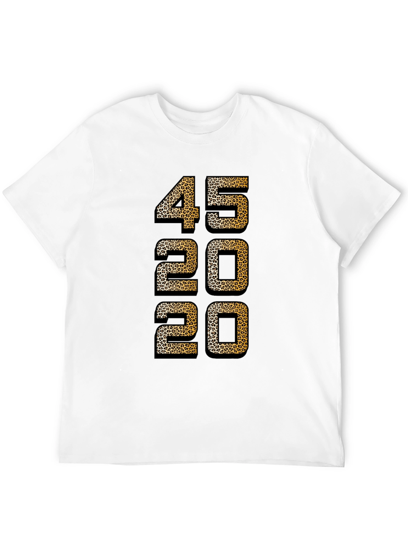 Leopard Print Number T-Shirt - 45 20 20 Design
