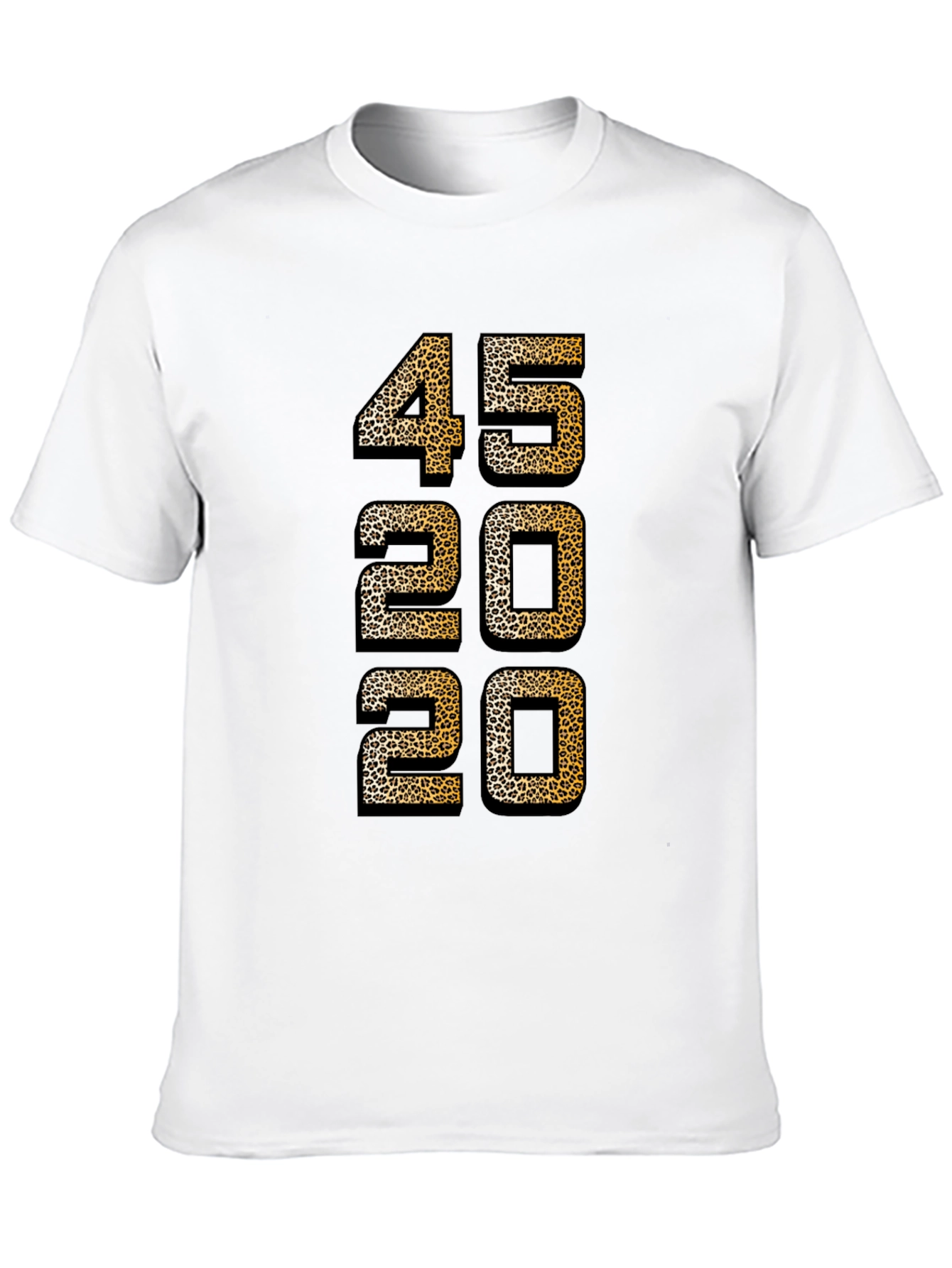 Leopard Print Number T-Shirt - 45 20 20 Design