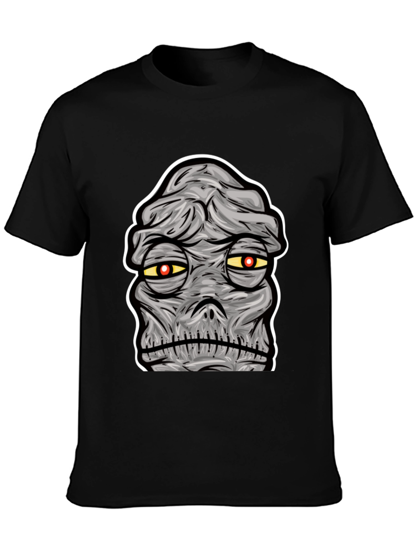 Mummy Graphic Print Black T-Shirt