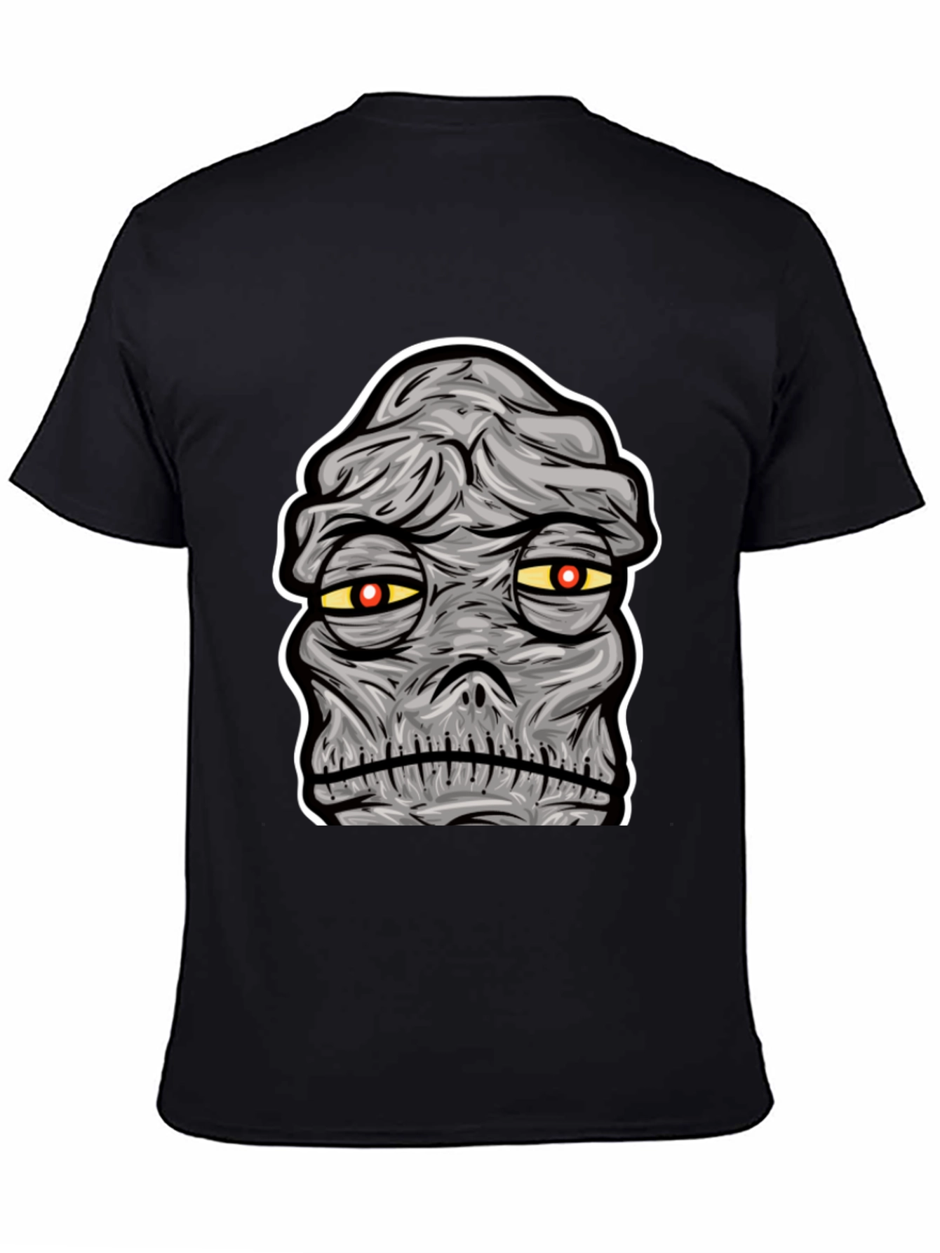 Mummy Graphic Print Black T-Shirt