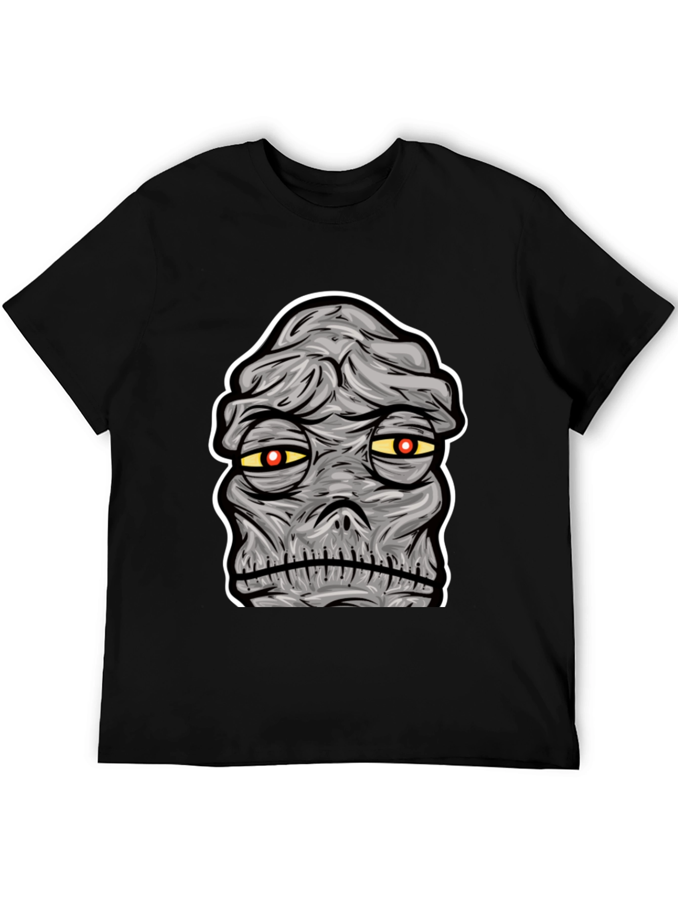 Mummy Graphic Print Black T-Shirt