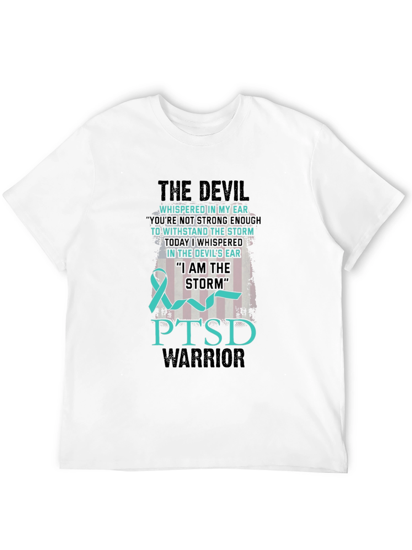 PTSD Warrior T-Shirt: Devil & Storm Design