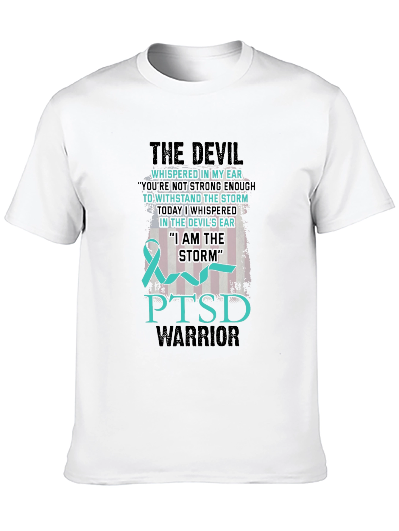 PTSD Warrior T-Shirt: Devil & Storm Design