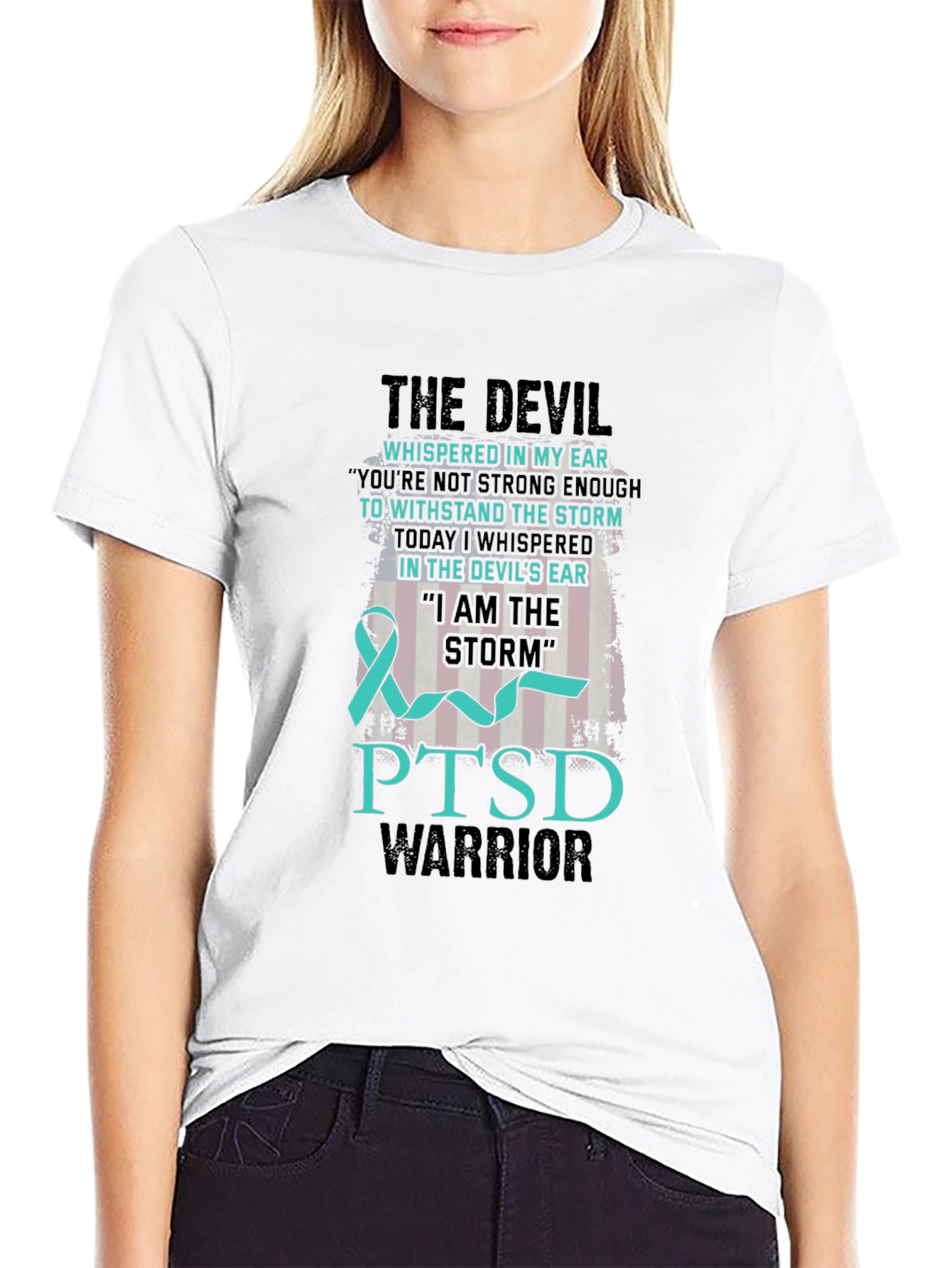 PTSD Warrior T-Shirt: Devil & Storm Design