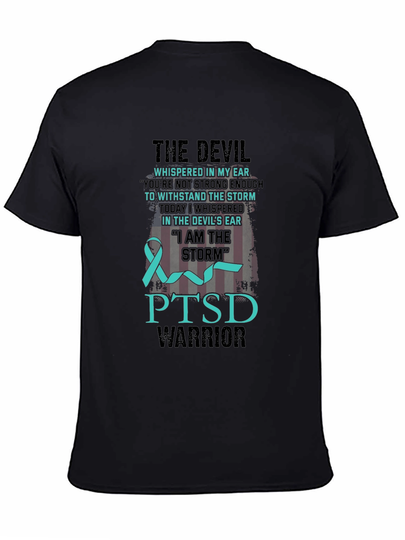 PTSD Warrior T-Shirt: Devil & Storm Design