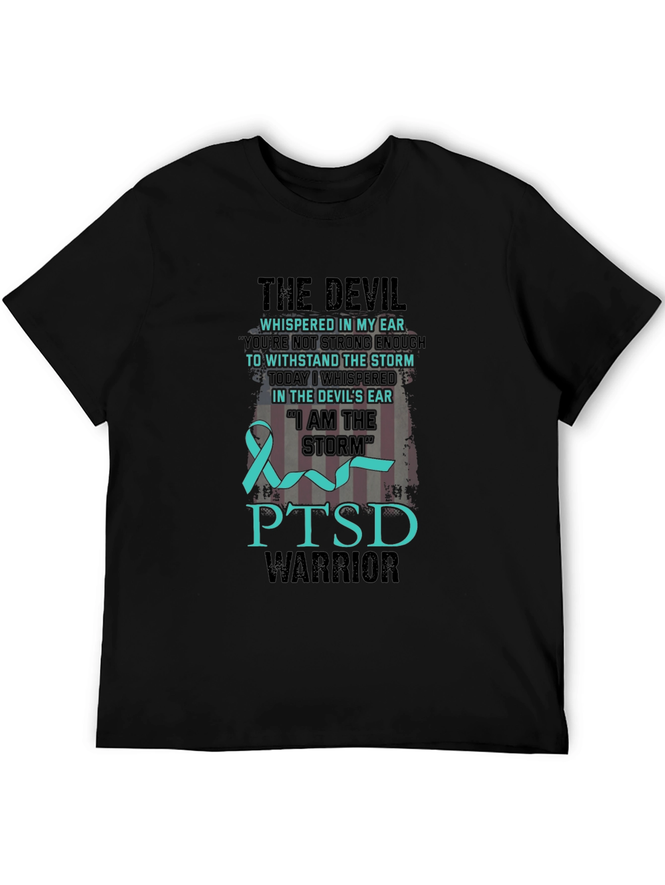 PTSD Warrior T-Shirt: Devil & Storm Design
