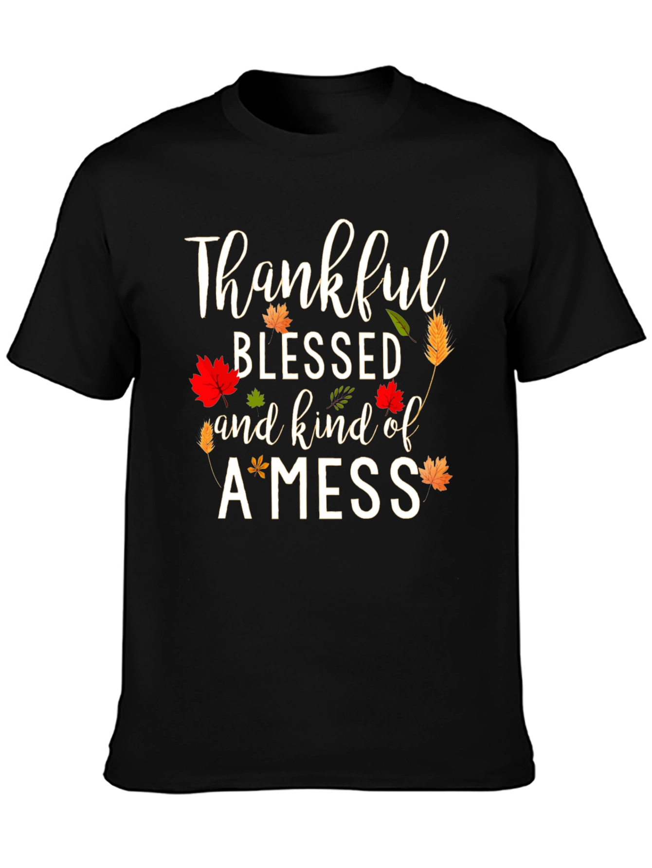 Thankful Blessed and Kind of a Mess T-Shirt