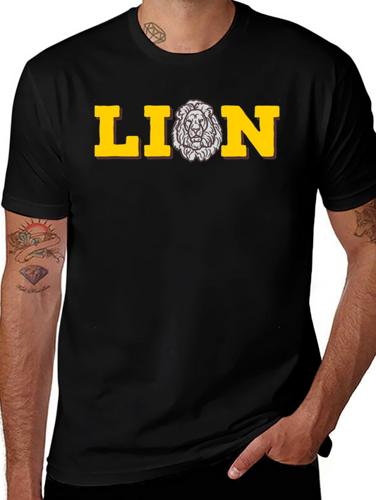 Lion Graphic T-Shirt - Bold Design
