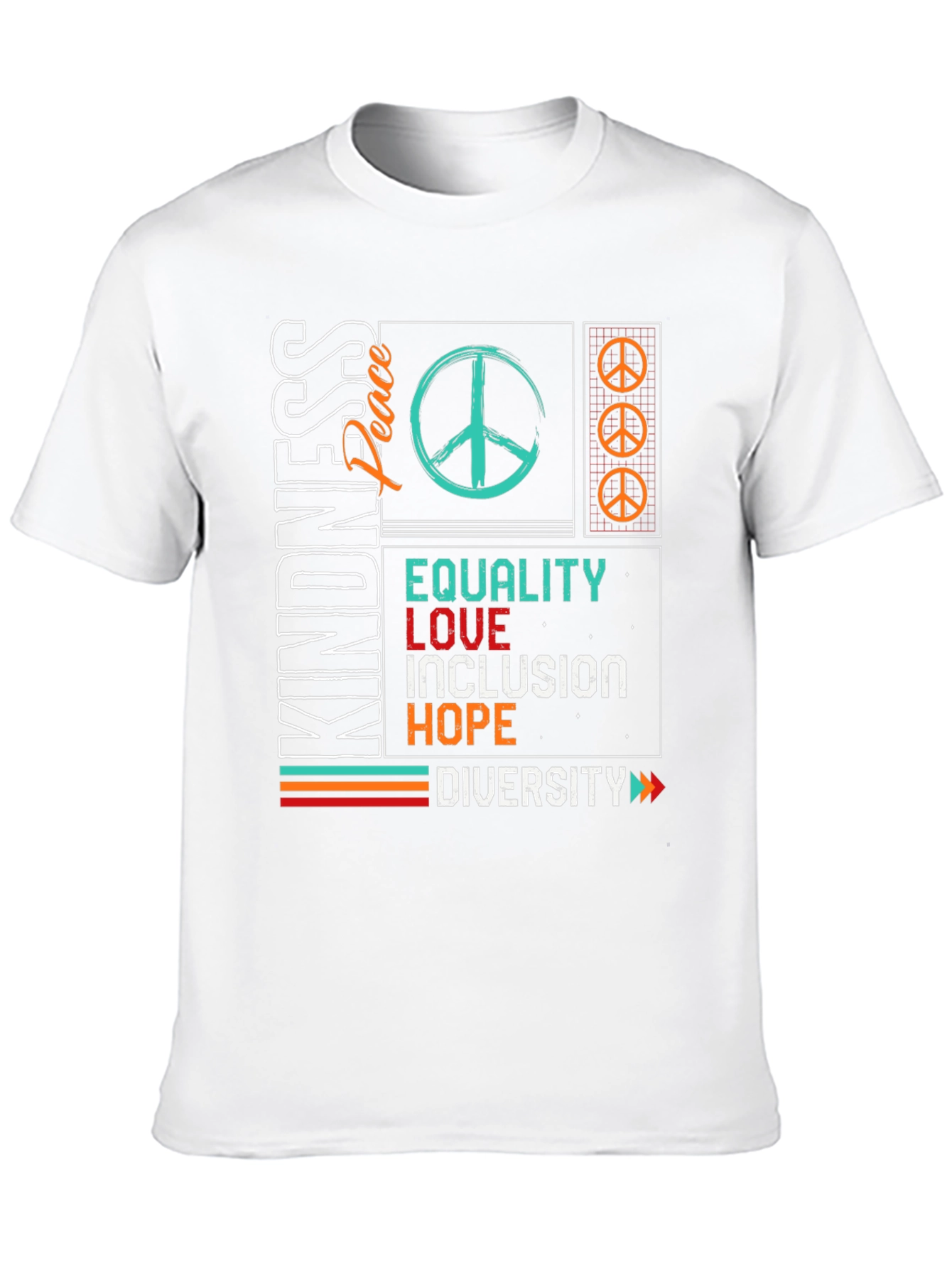Kindness Peace Equality Graphic T-Shirt