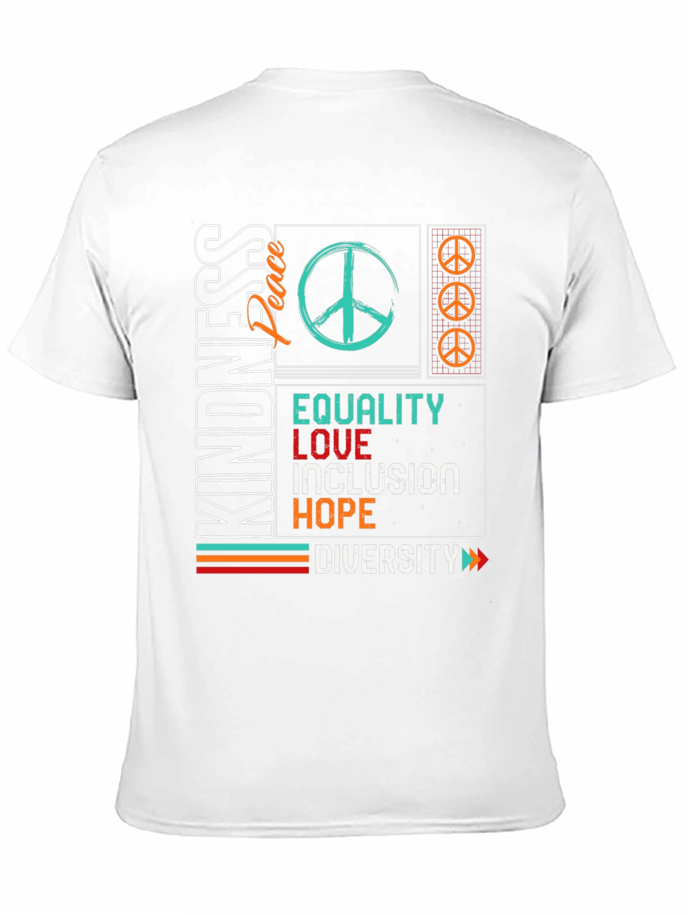 Kindness Peace Equality Graphic T-Shirt