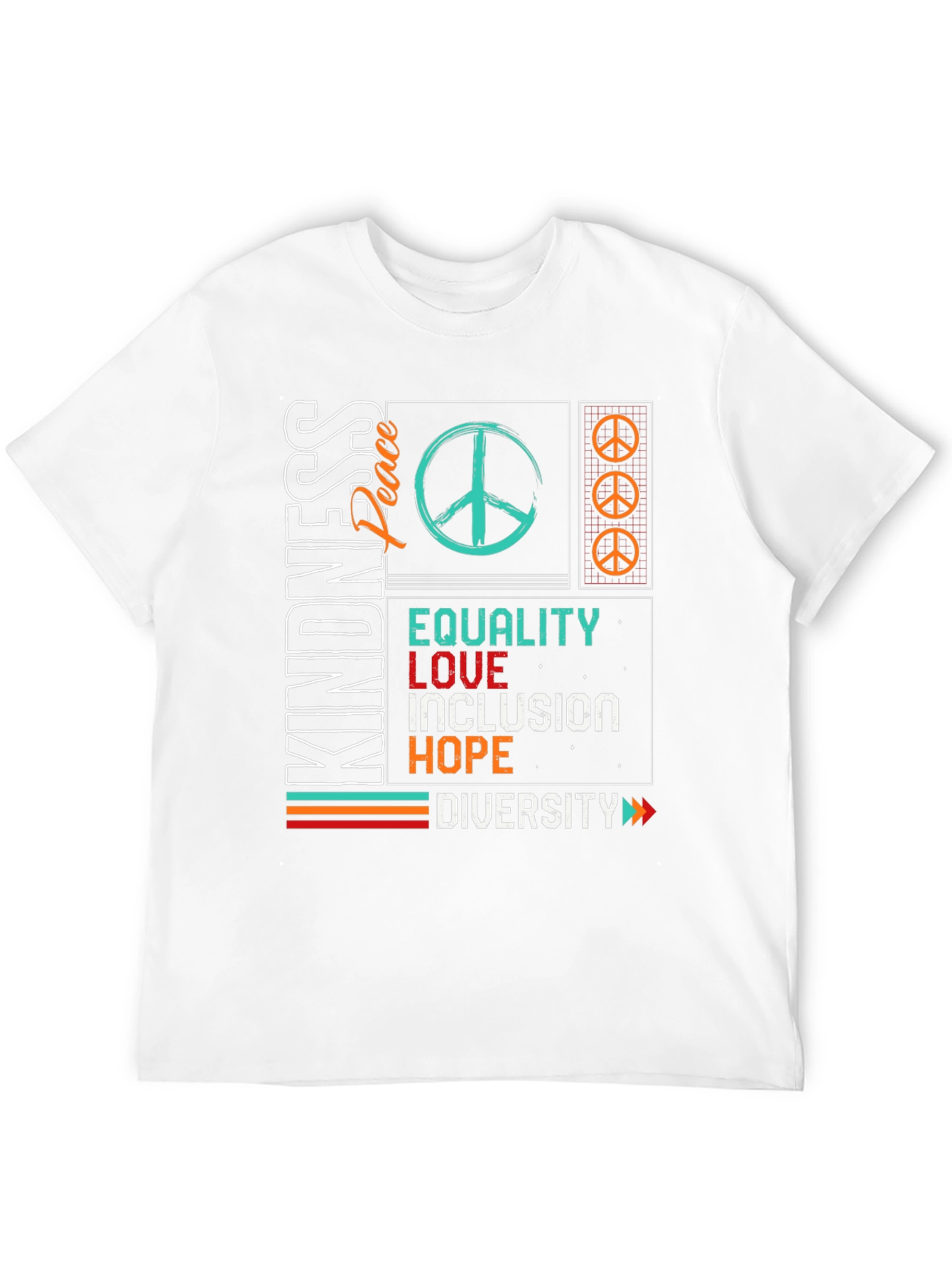 Kindness Peace Equality Graphic T-Shirt