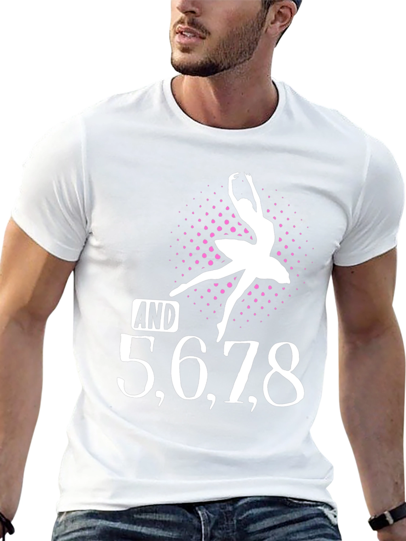 Dance T-Shirt - 5 6 7 8 Ballerina Graphic