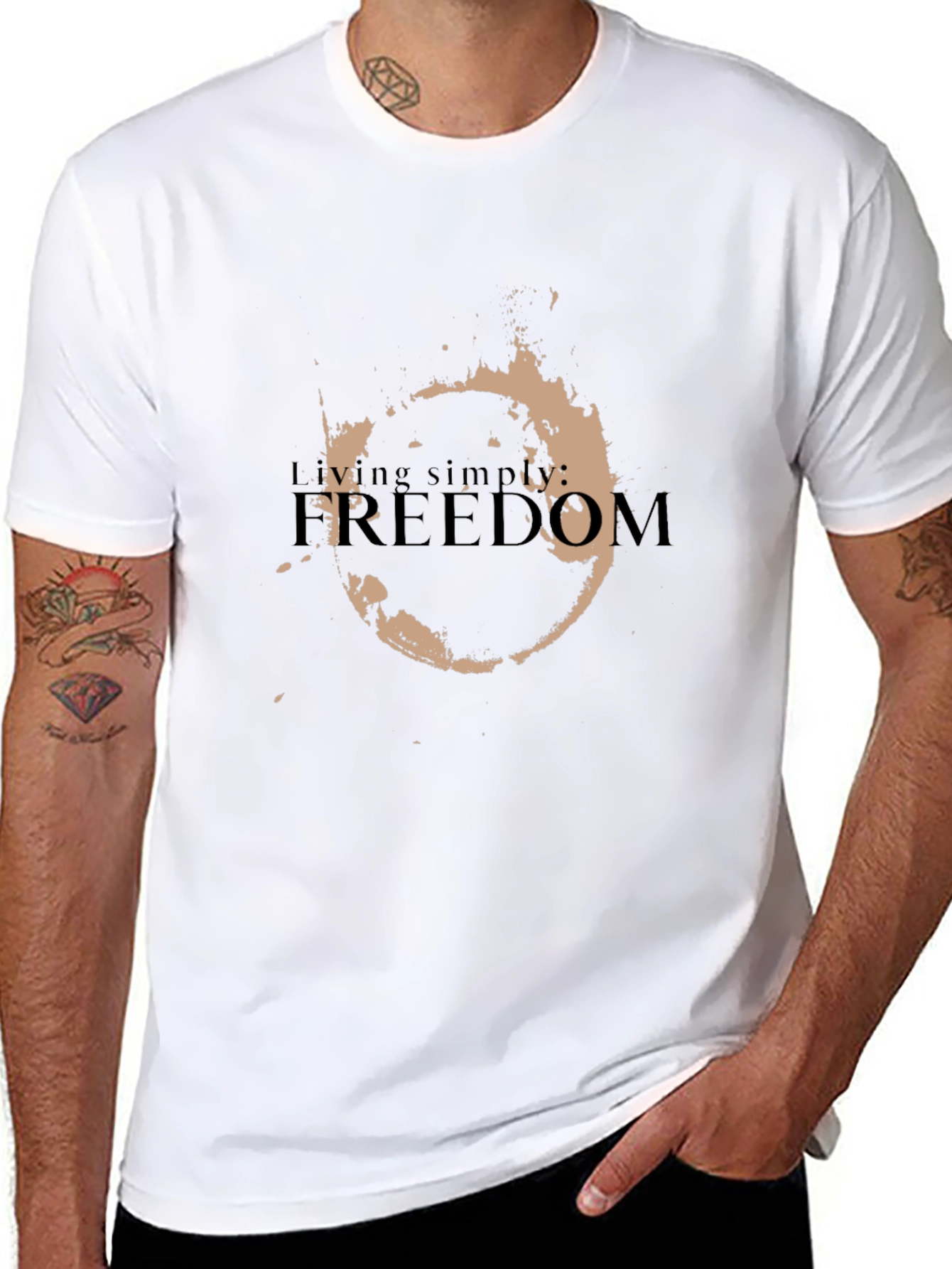 Freedom Graphic Black T-Shirt
