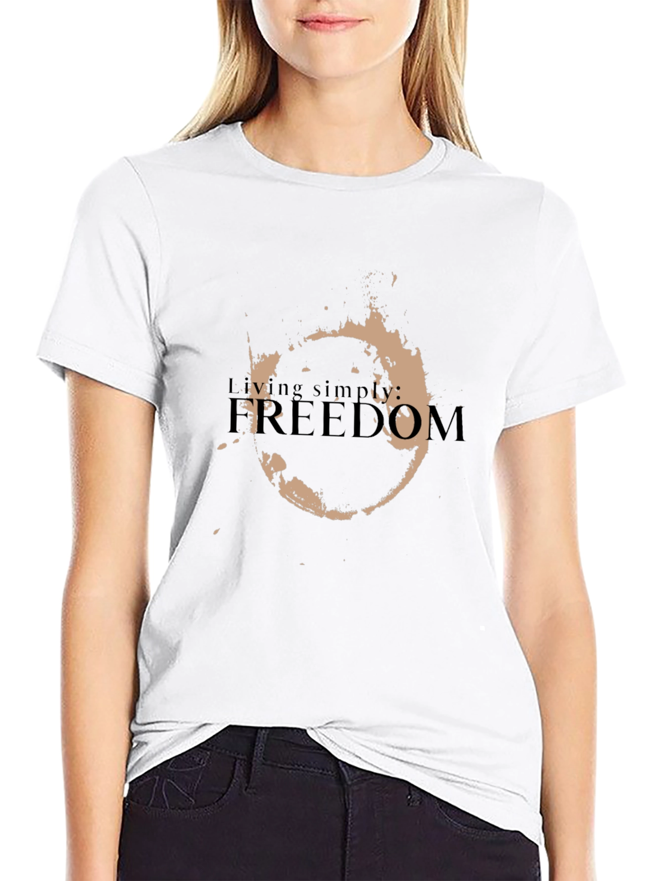 Freedom Graphic Black T-Shirt