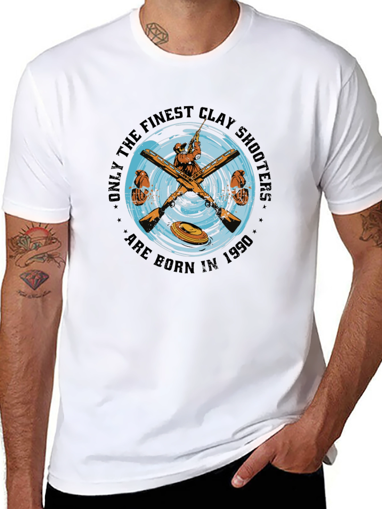 Finest Clay Shooters Born in 1990 T-Shirt